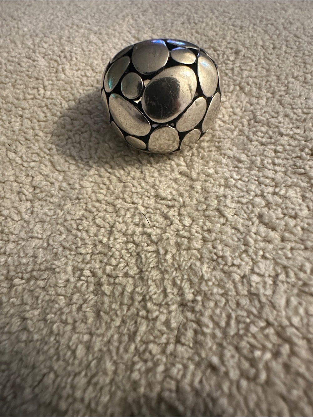 Silver Decorative Pebble Accent - Home Accents